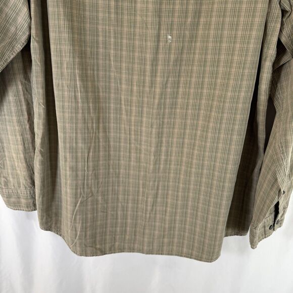 The North Face Shirt Men's XL Green Button Up Long Sleeve Pocket 100% Cotton - Picture 10 of 11